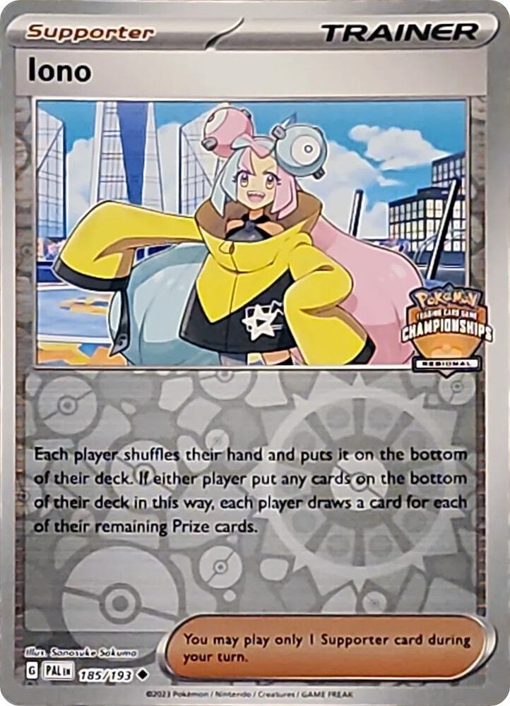Pokémon - Iono (Regional Championships) - League & Championship Cards