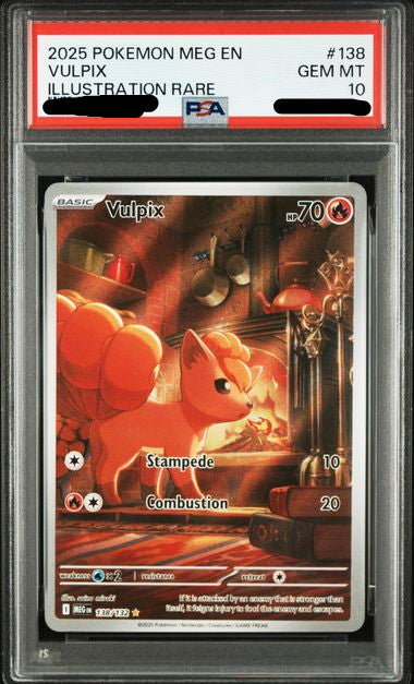 2025 POKEMON MEG EN-MEGA EVOLUTION #138 VULPIX ILLUSTRATION RARE