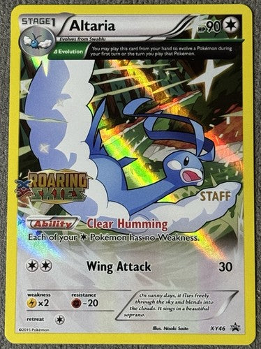 Pokémon XY Roaring Skies Prerelease STAFF promo Altaria FA